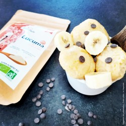 Lucuma bio en poudre - Uberti - Photo La Veganista - recette nice cream au lucuma